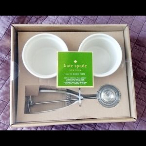Kate Spade ♠ ice cream bowl set NIB